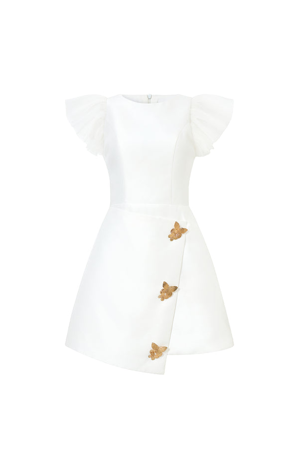 ZEPHYRINE Asymmetric Mini Dress