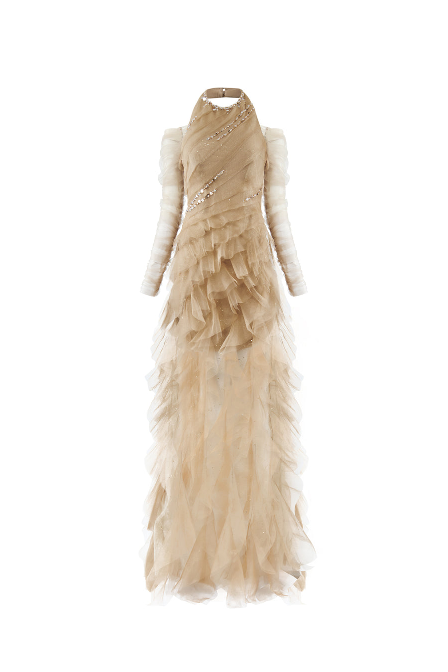 AURIELLE Ruffled Maxi Dress