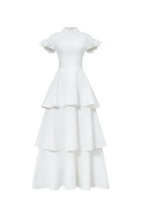 OPHELIE A-line Layered Ankle Length Dress