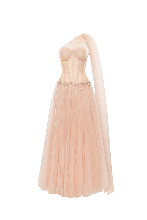 ROSELITH Corset Maxi Dress