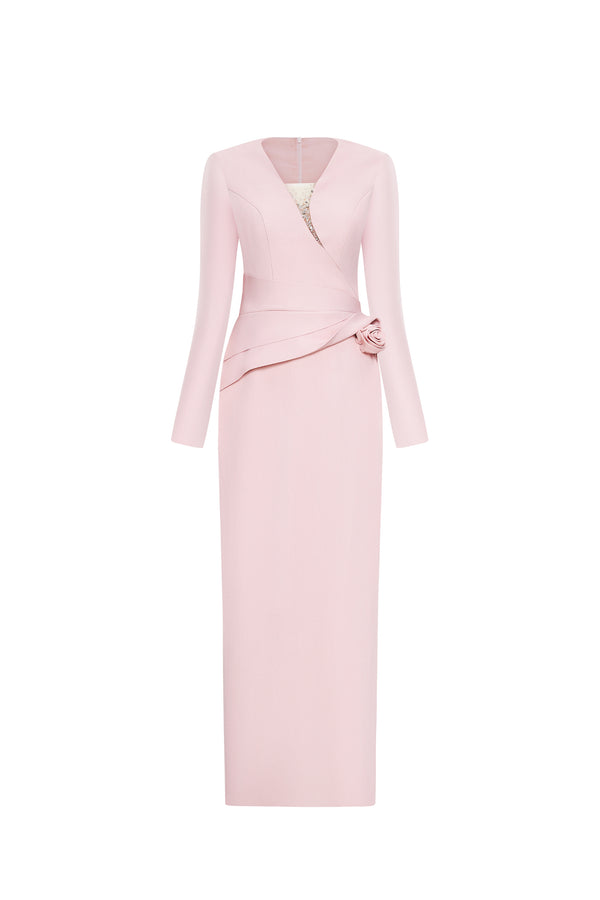 VELISSE Long-sleeve Bodycon Midi Dress