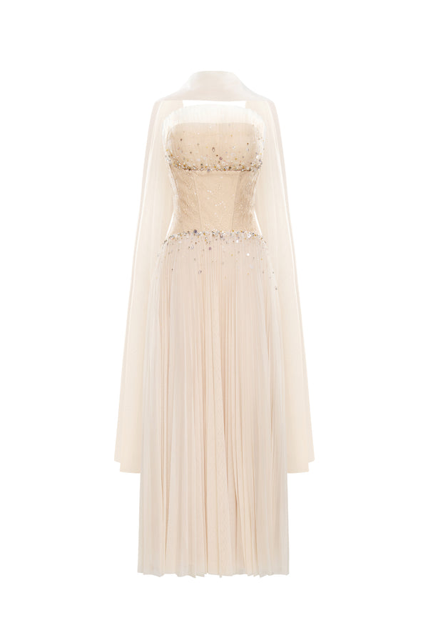 SERENYA Corset Maxi Dress