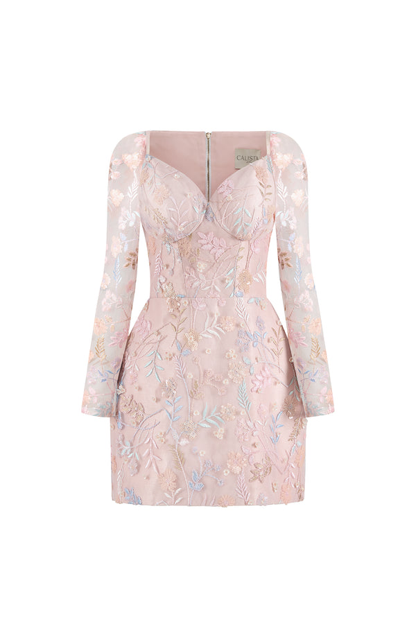 CIRELLE Long Sleeves Mini Dress