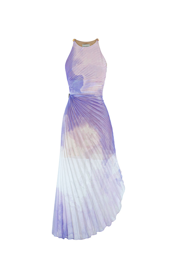 THALIA Pleated Ankle Length Dress
