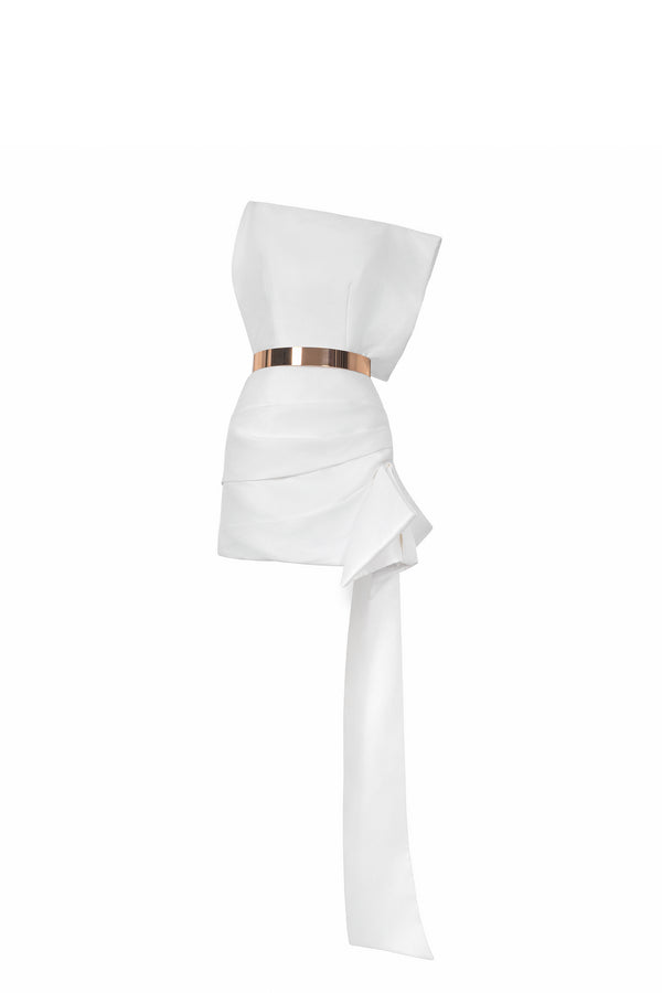 MORRIS Bodycon Asymmetric Mini Dress