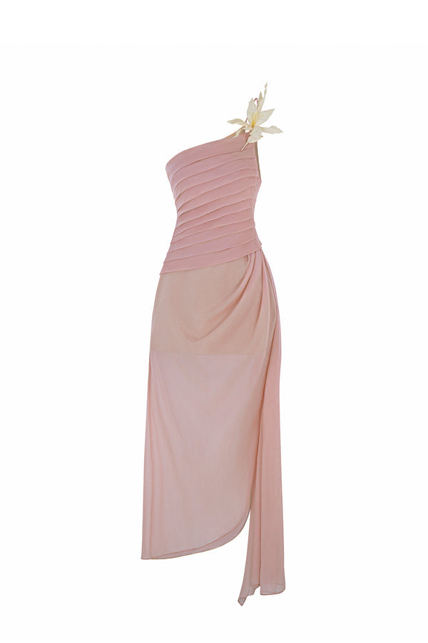 VESPERA One Shoulder Midi Dress