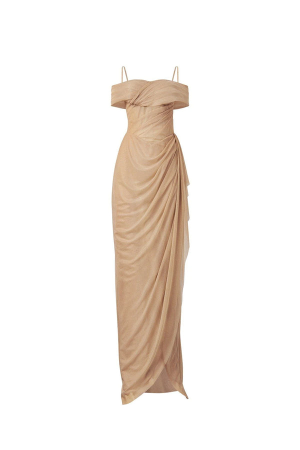 ROYAU Sequin Floor Length Dress